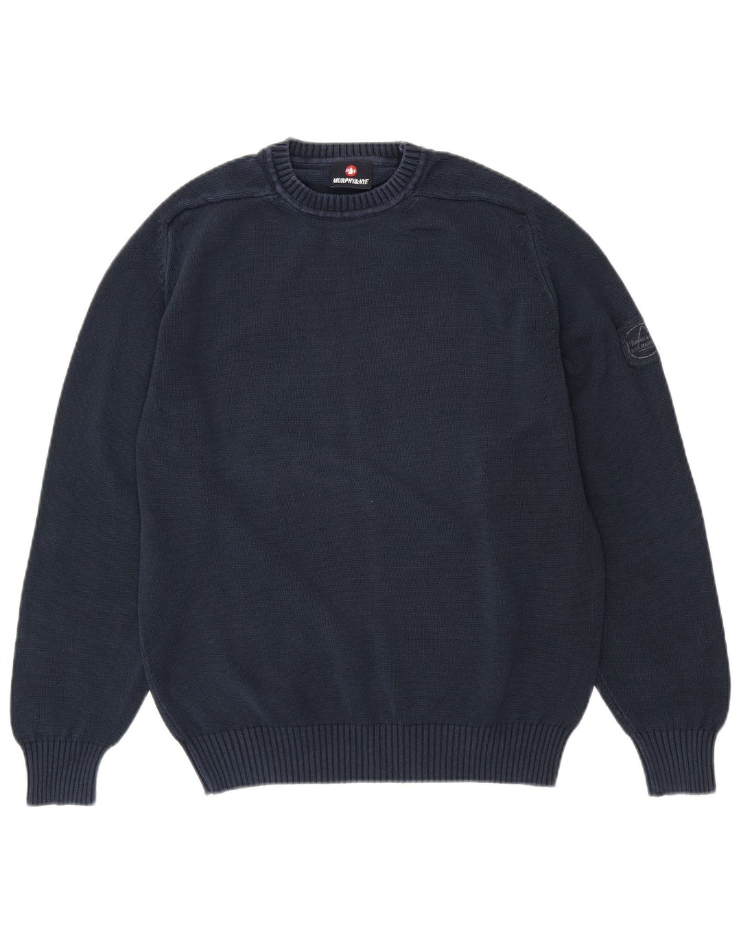 Ανδρικό πουλόβερ MURPHY & NYE Sailmakers Crew Neck Jumper Medium Navy Blue