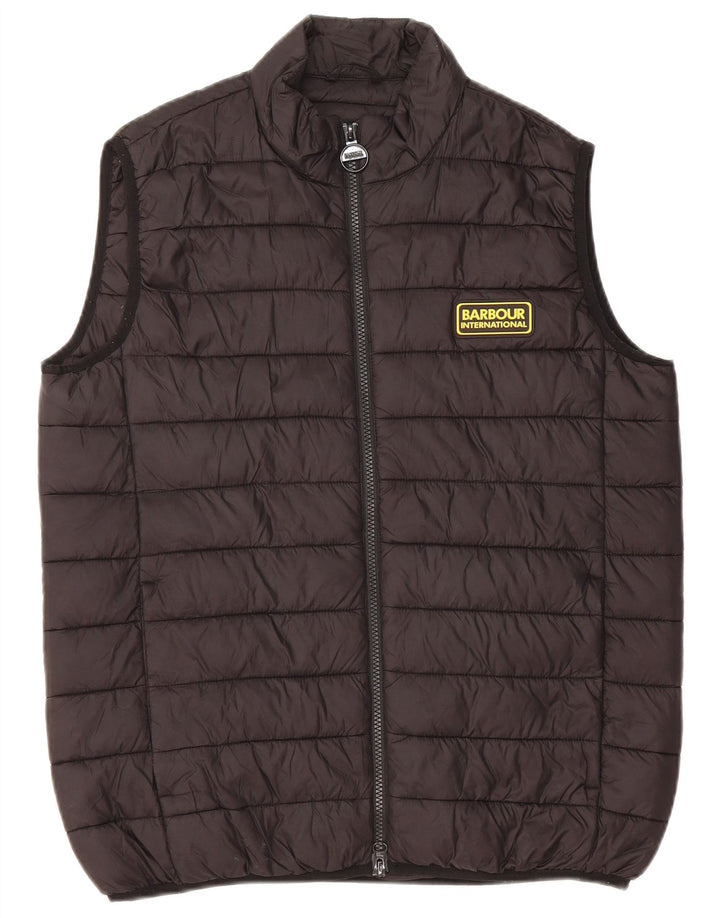 Barbour Mens Padded Gilet UK 36 Small Black Polyamide