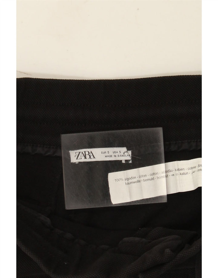 Zara Ανδρικό σορτς Cargo Small W30 μαύρο βαμβακερό