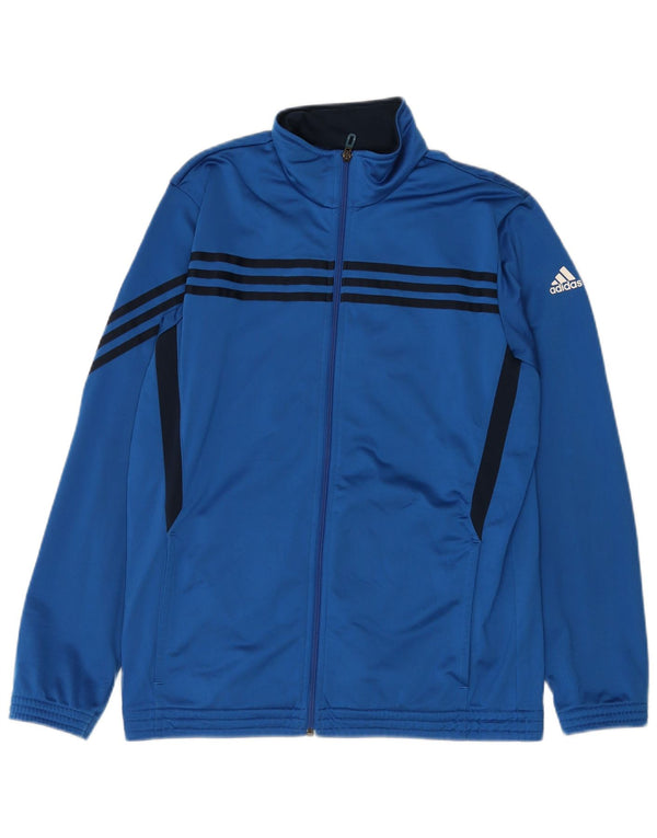 Ανδρική φόρμα Adidas Top Jacket UK 42/44 Large Blue Colorblock Polyester
