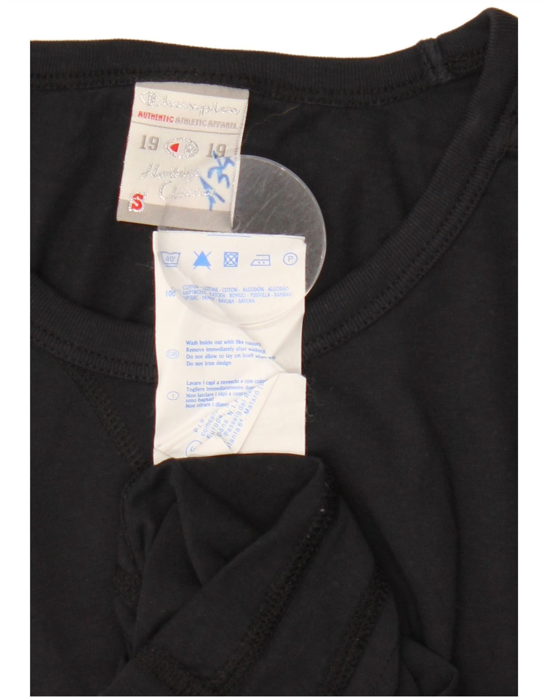 Γυναικείο T-shirt CHAMPION Heritage Classics γραφικό Top 10 Small Black