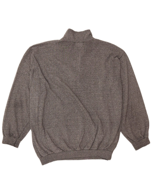 Γυναικείο φούτερ με φερμουάρ VINTAGE Jumper UK 18 XL με γκρι φούτερ