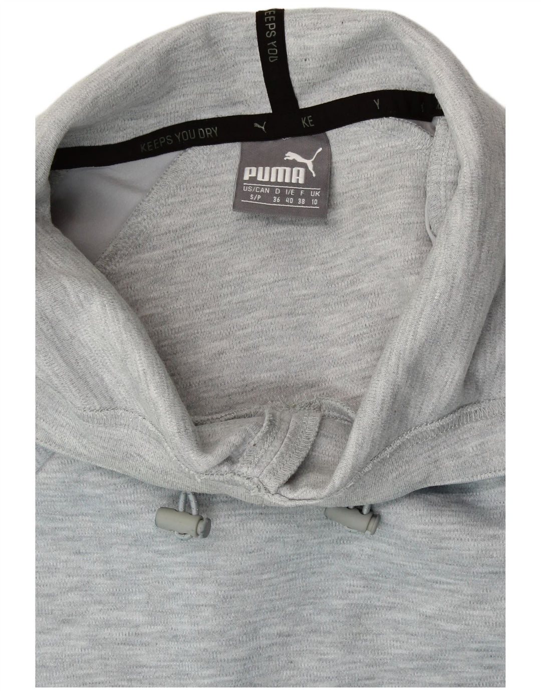 PUMA Γυναικείο Hoodie Jumper UK 10 Small Grey