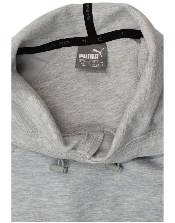 PUMA Γυναικείο Hoodie Jumper UK 10 Small Grey