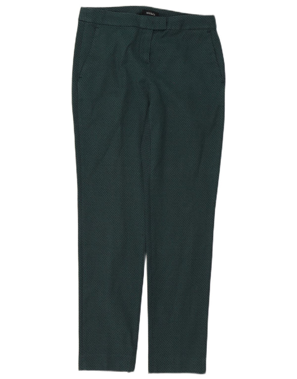 Max&Co. Γυναικείο Slim Suit Παντελόνι UK 8 Small W28 L29 Πράσινο βαμβακερό