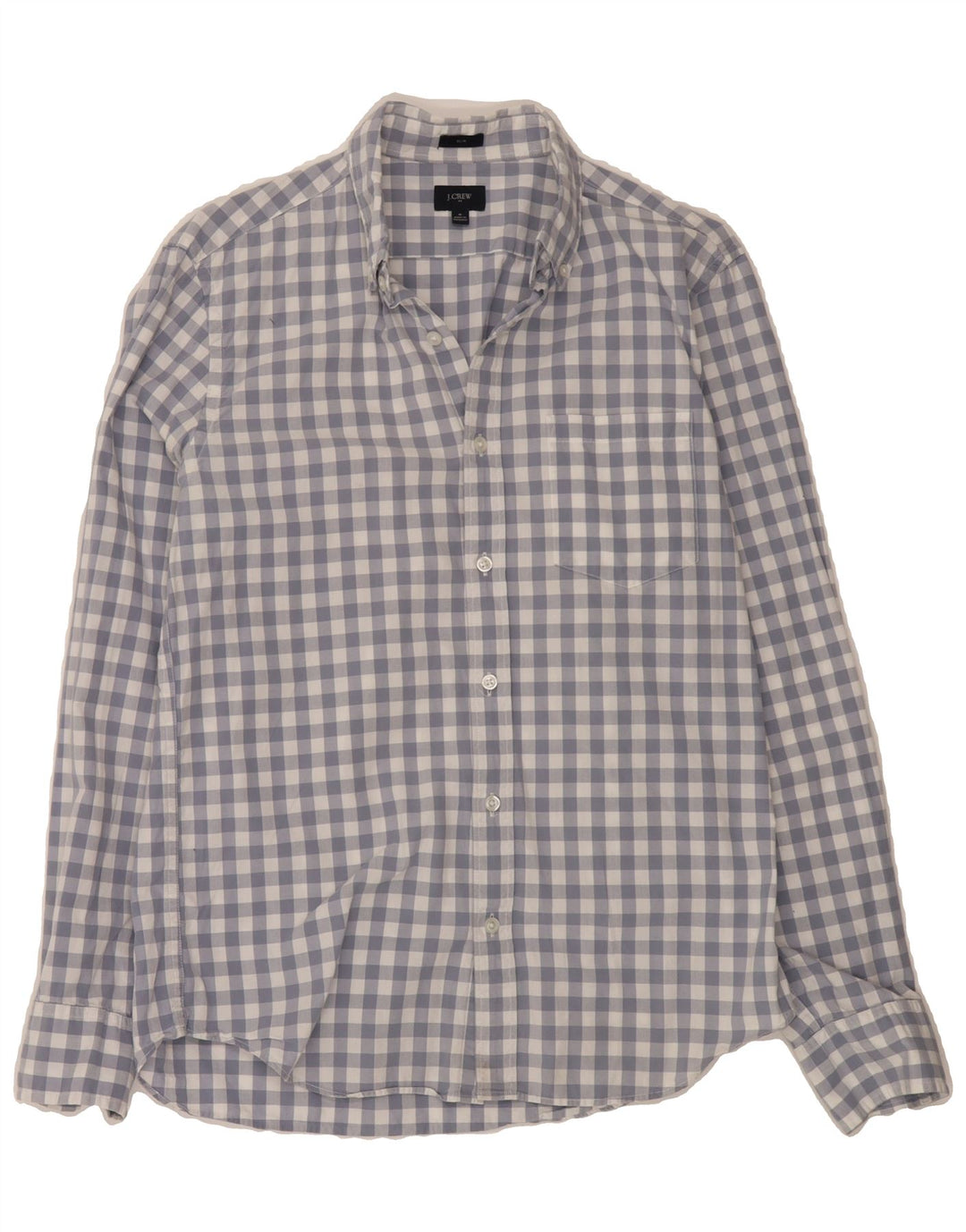 J. CREW Mens Shirt Medium Blue Gingham Cotton Vintage J. Crew and Second-Hand J. Crew from Messina Hembry 