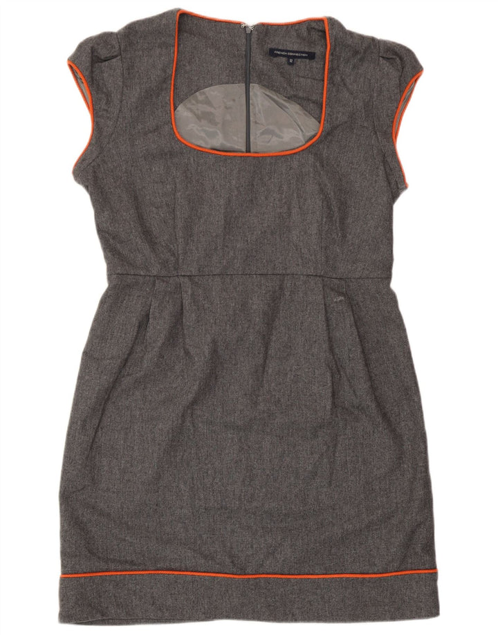 Γυναικείο φόρεμα με θήκη French Connection UK 12 Medium Grey Polyester