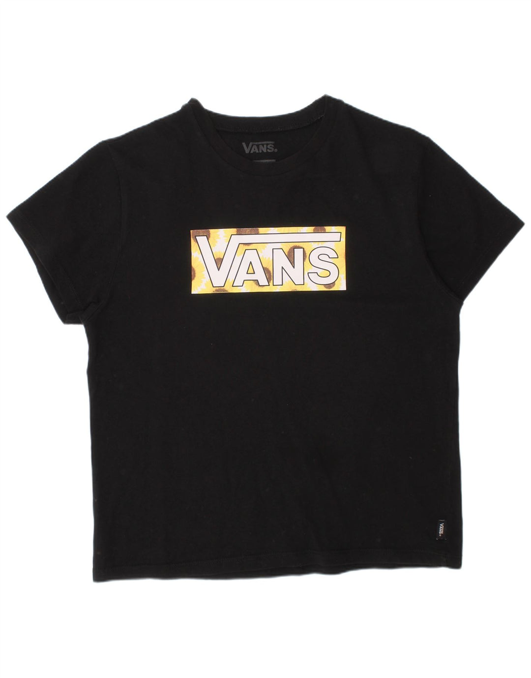 VANS Boys Graphic T-Shirt Top 15-16 Years XL Black Cotton