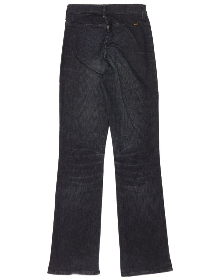 Lee Womens Flared Jeans W28 L33 Navy Blue Cotton