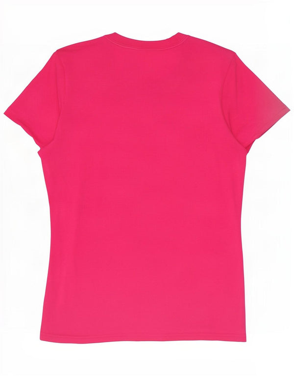 Γυναικείο γραφικό μπλουζάκι Nike Dri Fit UK 20/22 XL Ροζ βαμβακερό