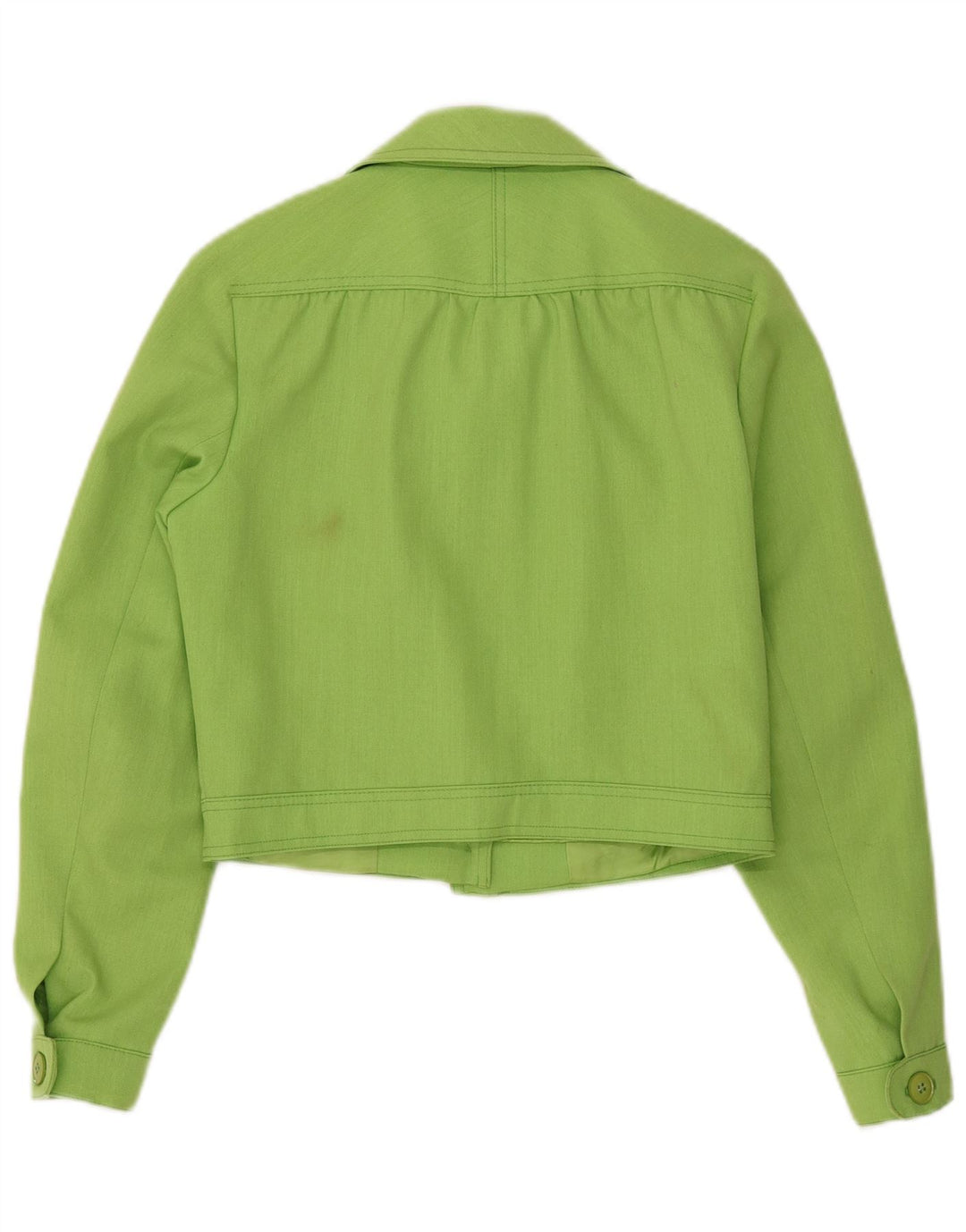 Gil Bret Γυναικείο Crop Bomber Jacket UK 14 Large Green Polyester