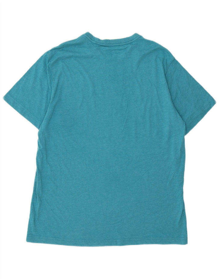 EDDIE BAUER Ανδρικό T-Shirt Top μεγάλο μπλε βαμβακερό