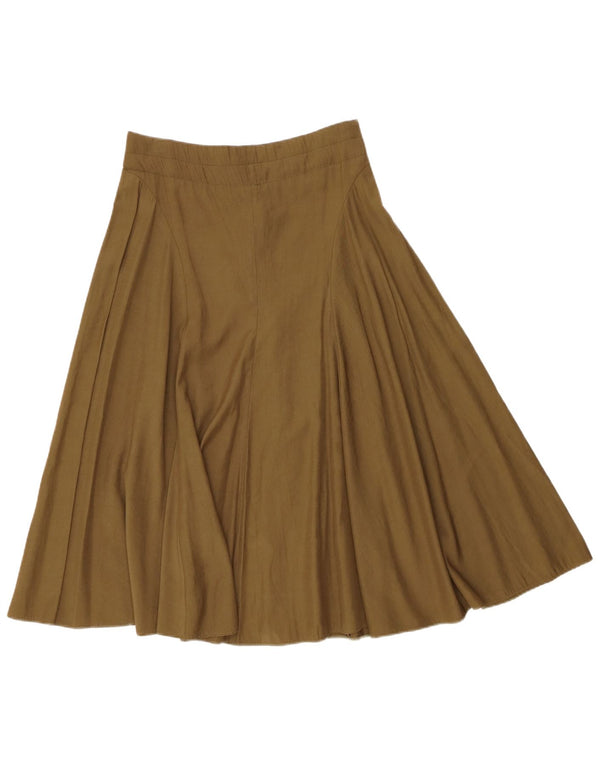 Vintage γυναικεία φούστα με φούστα Medium W30 Khaki Polyester