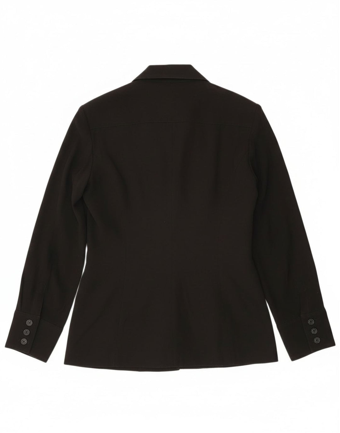 Vintage γυναικείο σακάκι blazer UK 14 μεγάλου μαύρου πολυεστέρα