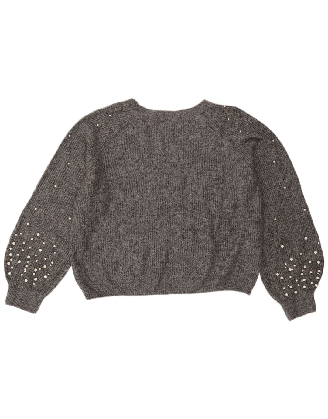 Marks & Spencer Γυναικείο πουλόβερ με λαιμόκαυστο UK 14 Medium Grey Flecked