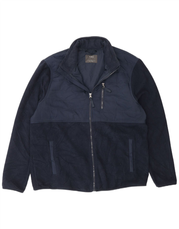 Ανδρική φόρμα Marks & Spencer Top Jacket Large Navy Blue Colourblock