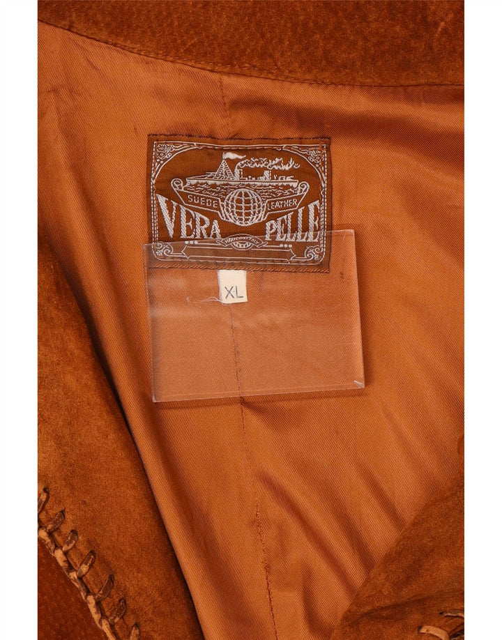 Vintage Ανδρικό Σουέντ Μπουφάν UK 42 XL Καφέ Δερμάτινο