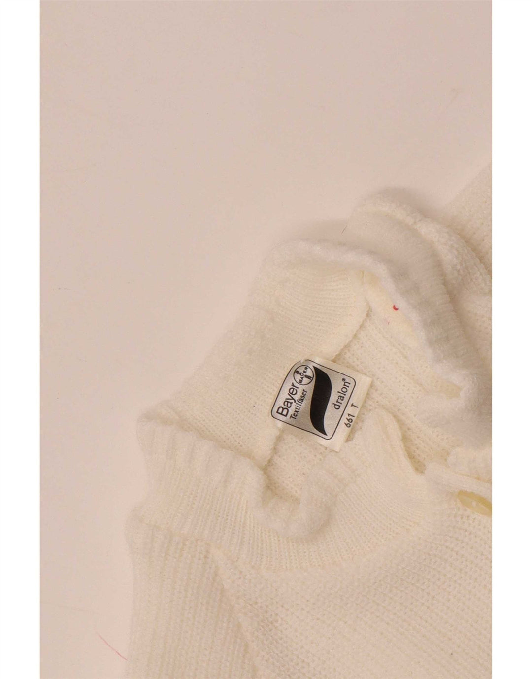 Bayer Γυναικεία Ζακέτα Crop UK 8 Small White Polyacrylic