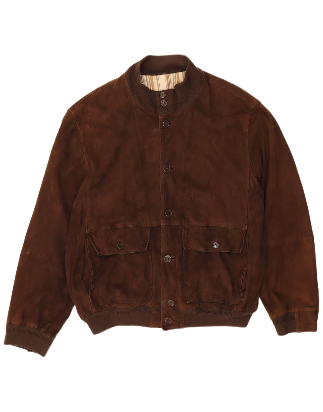 Vintage Ανδρικό Suede Bomber Jacket EU 52 XL Brown