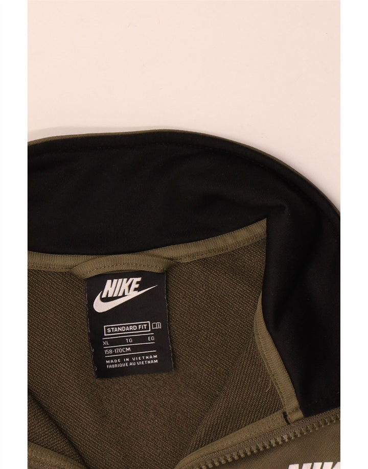 Μπουφάν Nike Boys αθλητική φόρμα 13-14 ετών XL χακί πολυεστέρας