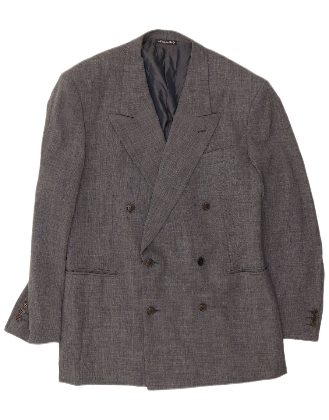 Pal Zileri Ανδρικό μπουφάν Blazer με διπλό στήθος IT 52 XL Γκρι μαλλί