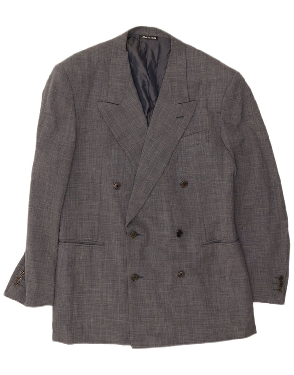 Pal Zileri Ανδρικό μπουφάν Blazer με διπλό στήθος IT 52 XL Γκρι μαλλί