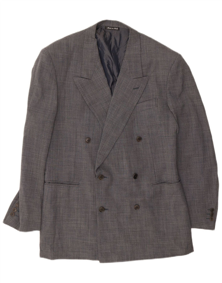 Pal Zileri Ανδρικό μπουφάν Blazer με διπλό στήθος IT 52 XL Γκρι μαλλί
