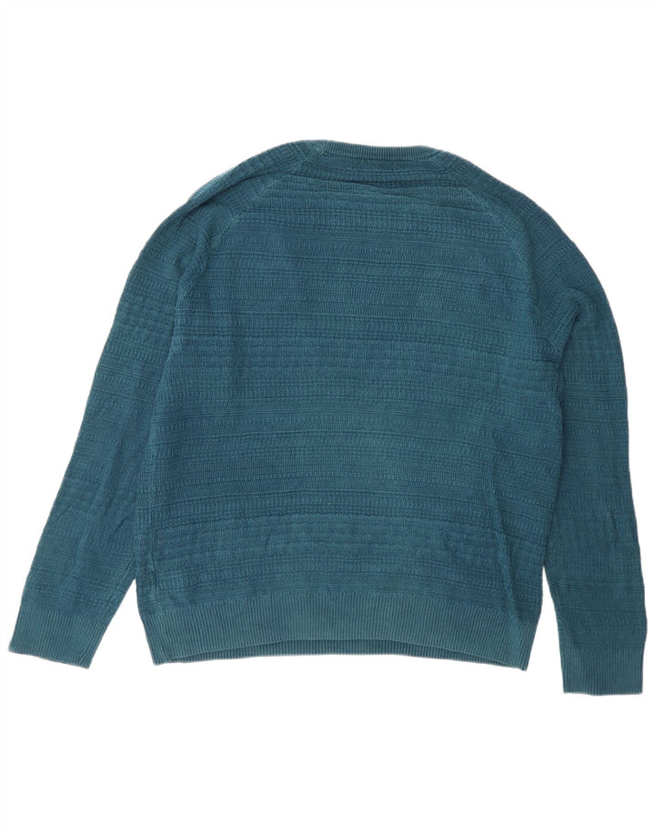 Ανδρικό πουλόβερ Marks & Spencer Autograph Slim Fit Crew Neck Jumper Large Blue