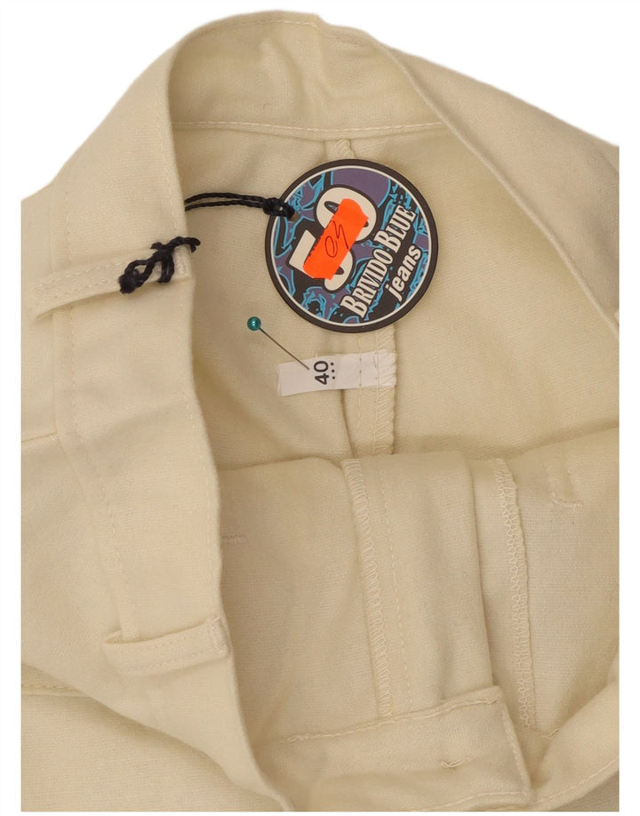 Vintage γυναικείο μποτάκι casual παντελόνι EU 40 Medium W28 L32 Beige