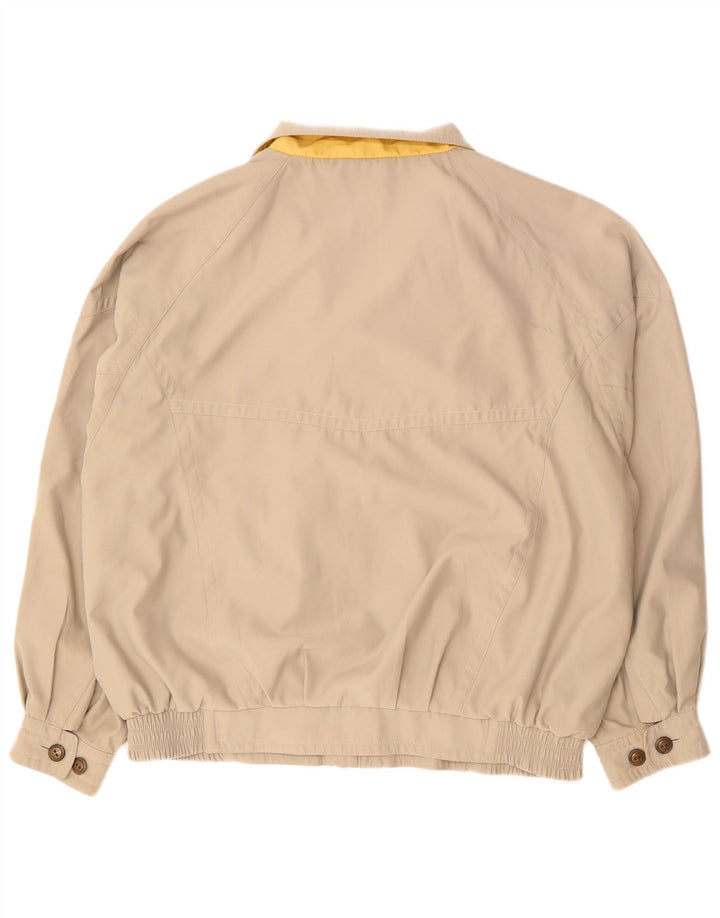 Douglas Mens Bomber Jacket UK 44 2XL Beige Polyester