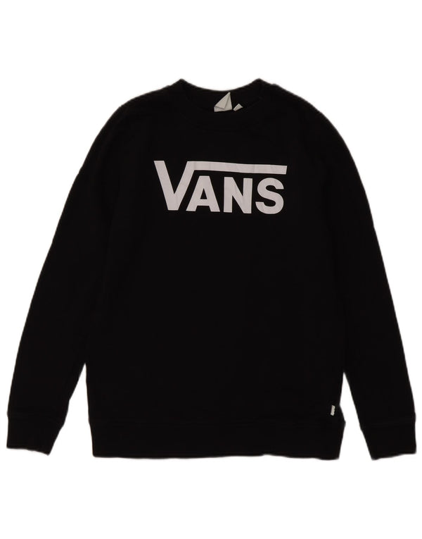 Vans Γυναικείο Φούτερ γραφικό Jumper UK 10 Small Black Cotton