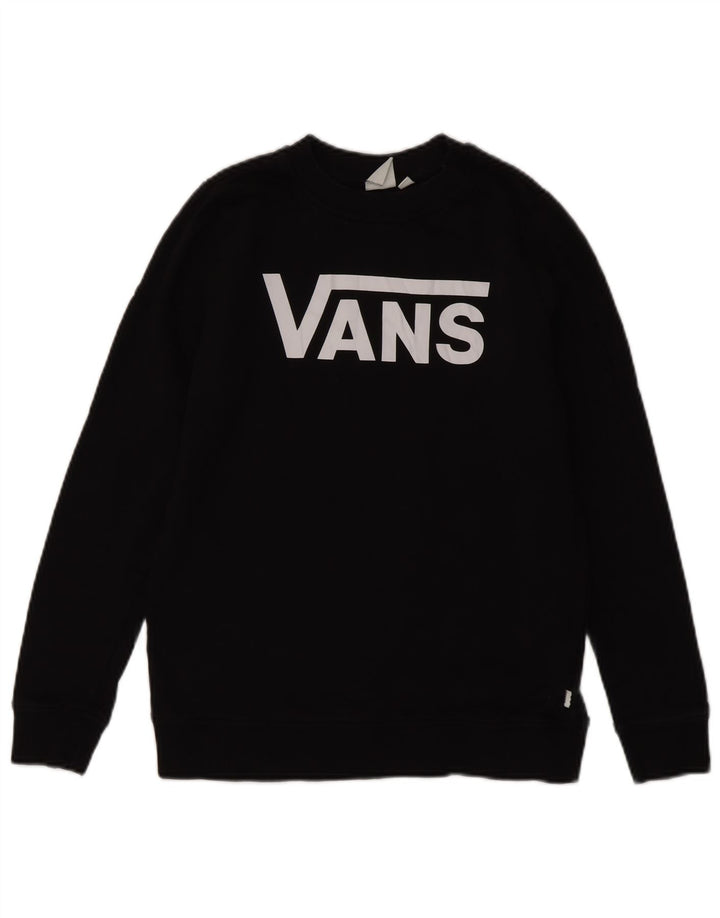 Vans Γυναικείο Φούτερ γραφικό Jumper UK 10 Small Black Cotton