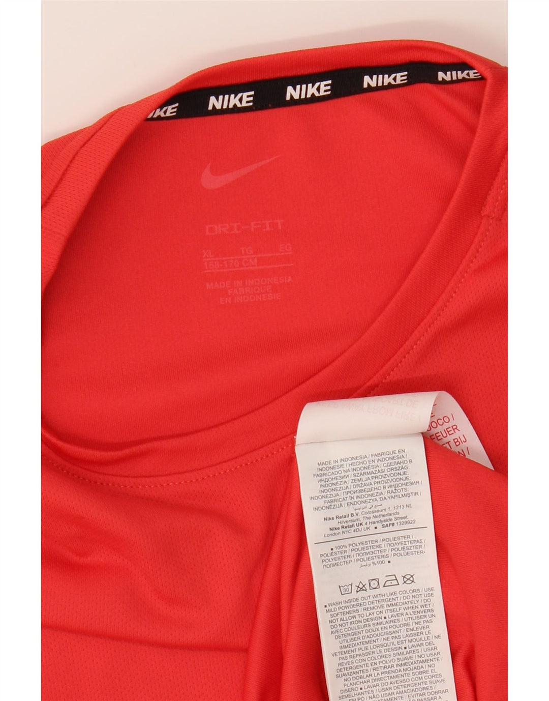 NIKE Boys Dri Fit T-Shirt Top 13-14 Years XL Red Polyester Vintage Nike and Second-Hand Nike from Messina Hembry 