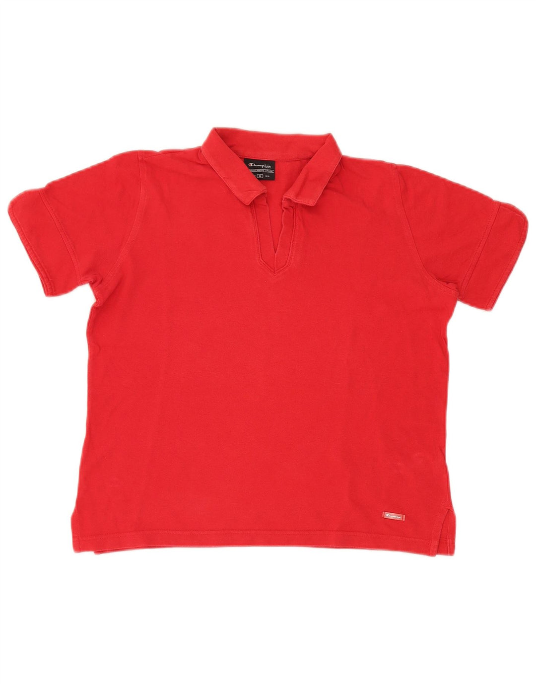 Champion Γυναικείο Crop Polo Shirt UK 14 Μεσαίο κόκκινο βαμβακερό