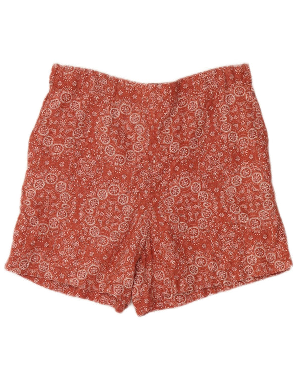 Fat Face Γυναικείο ψηλόμεσο σορτς UK 12 Medium W30 Red Len Paisley