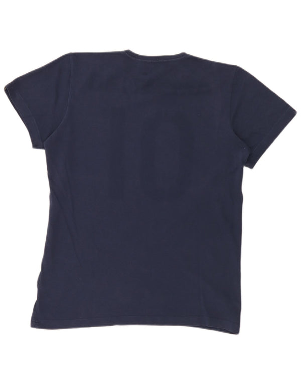 Ανδρικό γραφικό T-Shirt Adidas Top Small Navy Blue από βαμβάκι
