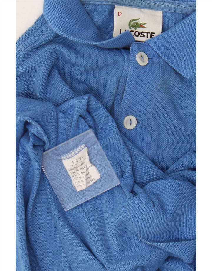 Lacoste Boys Polo πουκάμισο 11-12 ετών Μπλε βαμβακερό