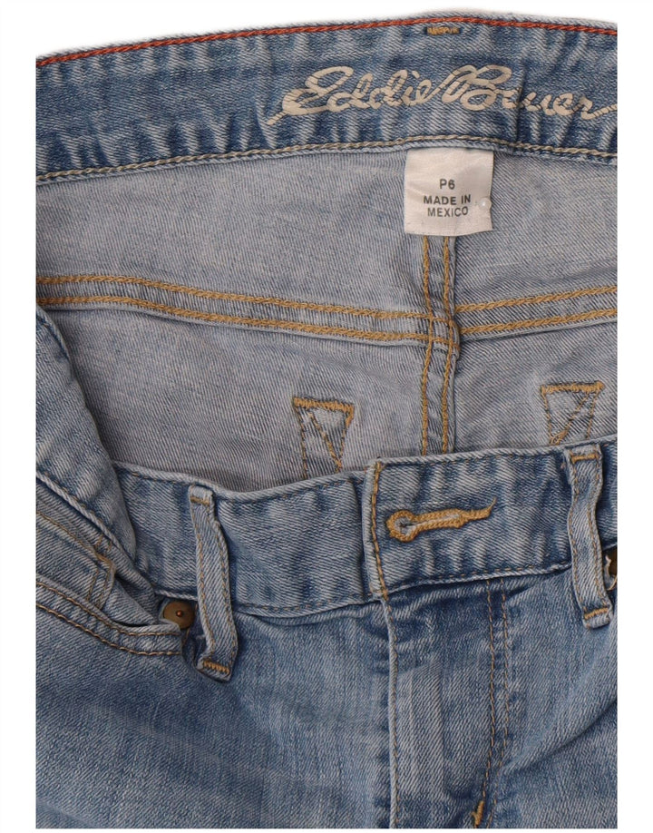 Eddie Bauer Γυναικείο καμπυλωτό ίσιο τζιν US 6 Medium W28 L29 Μπλε βαμβακερό