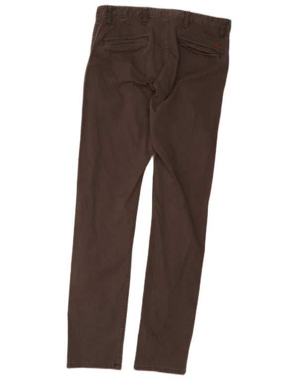 Dockers Mens Khakis Slim Chino Trousers W32 L34 Grey Cotton