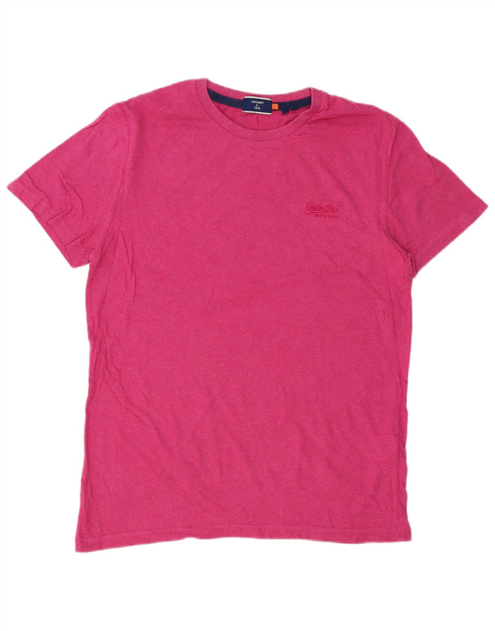 Ανδρικό T-Shirt Superdry Top Μεσαίο Ροζ Βαμβακερό