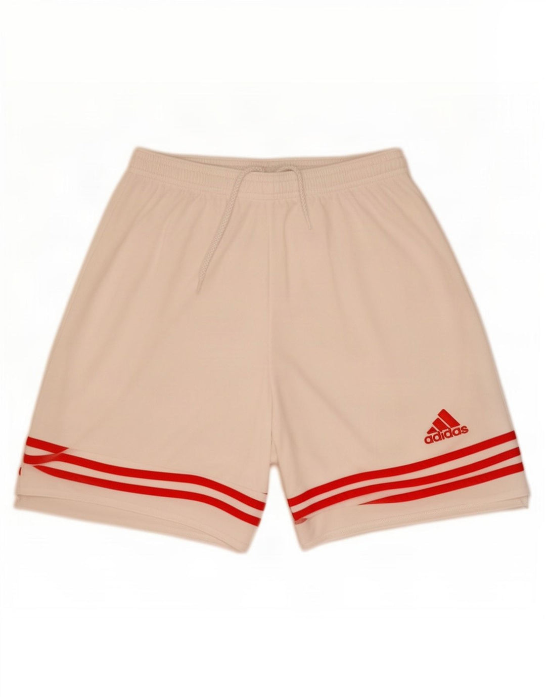 Ανδρικό σορτς Adidas Climalite από μεσαίο λευκό πολυεστέρα