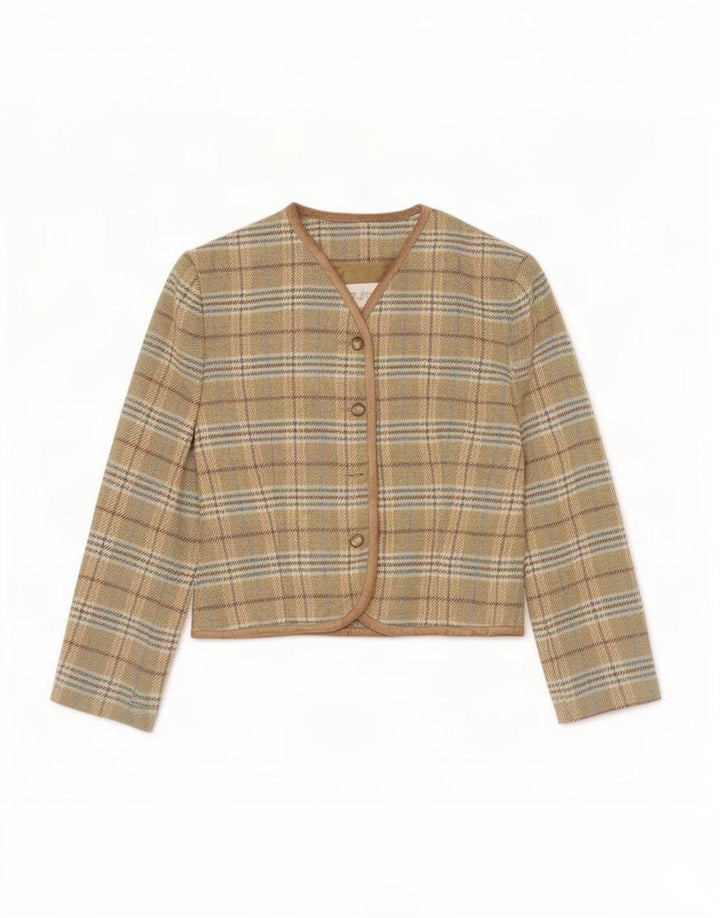 Byblos Γυναικείο σακάκι 4 κουμπιών σακάκι IT 46 Μεγάλο καφέ μαλλί