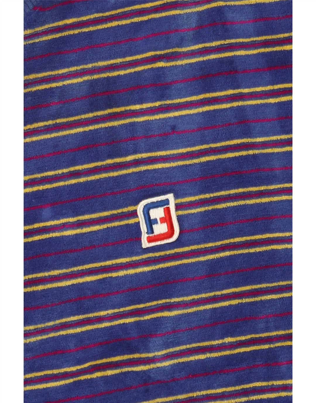 Vintage Ανδρικό βελούδινο φούτερ Jumper Μικρό Μπλε Ριγέ
