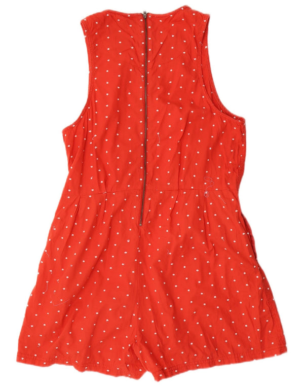 Superdry γυναικείο αμάνικο Playsuit UK 14 Medium Red Spotted
