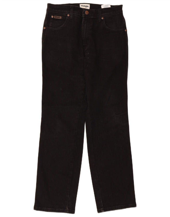Ανδρικό τζιν Texas Straight Wrangler W30 L30 μαύρο βαμβακερό