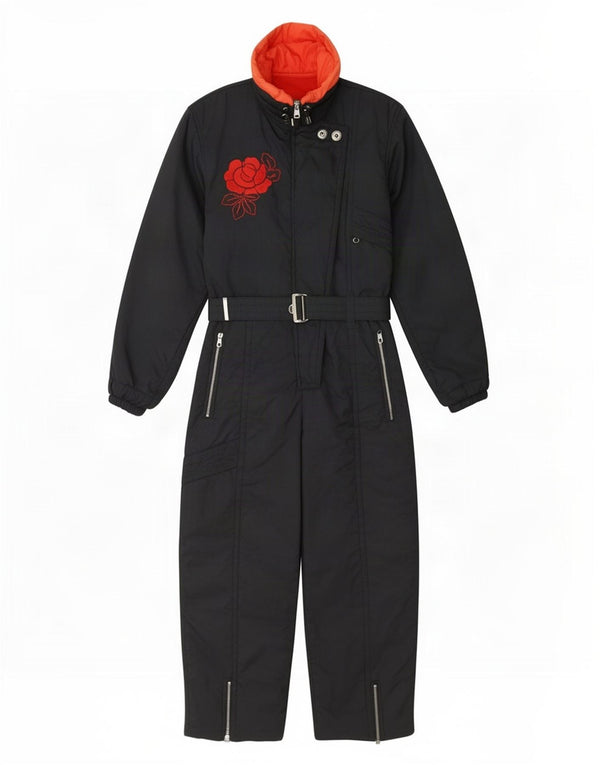 Γυναικεία φόρμα γραφικών σκι Belfe UK 14 Medium Navy Blue Nylon
