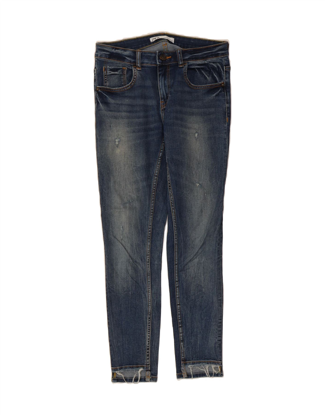ZARA Womens Skinny Jeans W30 L26  Navy Blue Vintage Zara and Second-Hand Zara from Messina Hembry 