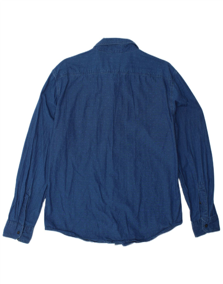 Ανδρικό πουκάμισο LEVI'S Slim Large Navy Blue από βαμβάκι