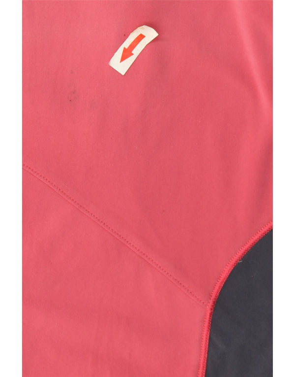 Adidas Γυναικείο Hoodie Jumper UK 12 Medium Pink Colourblock Nylon