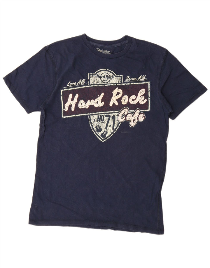 Ανδρικό γραφικό μπλουζάκι Hard Rock Cafe Top Medium Navy Blue Cotton